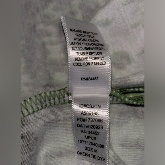 Cuddl Duds Caftan Crewneck Tie‎ Dye Dress Semi-Fit Loungewear Women M Cottonwear - Picture 6 of 7